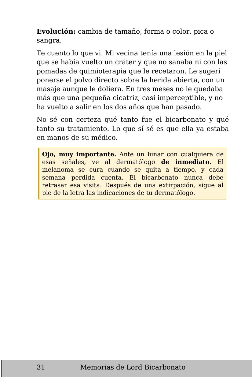 Hoja 31 de Lord Bicarbonato